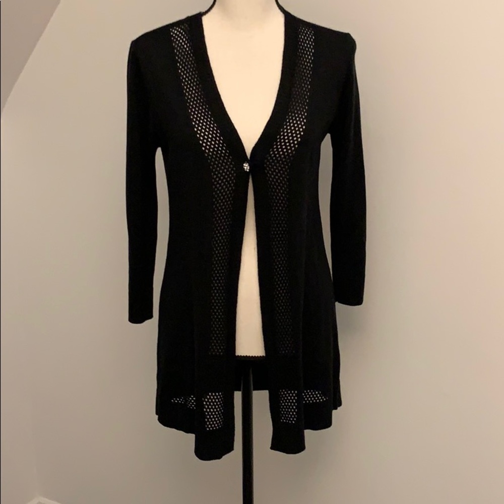 Cable and Gauge Black light weight cardigan